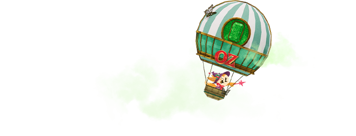 열기구를 타고 날아가는 라라