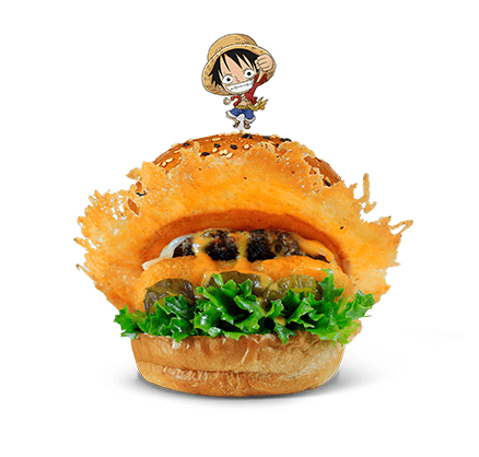 루피의 밀짚모자 버거 사진